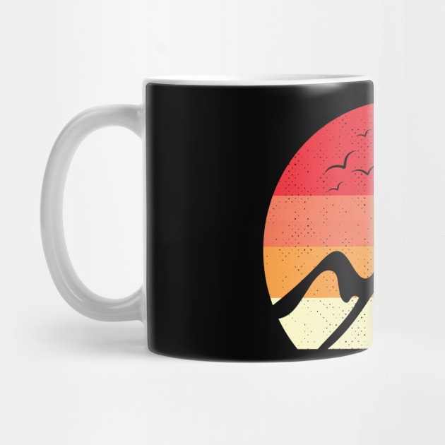 Sunset View of Mountain and Birds by Urbanprint